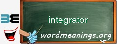 WordMeaning blackboard for integrator